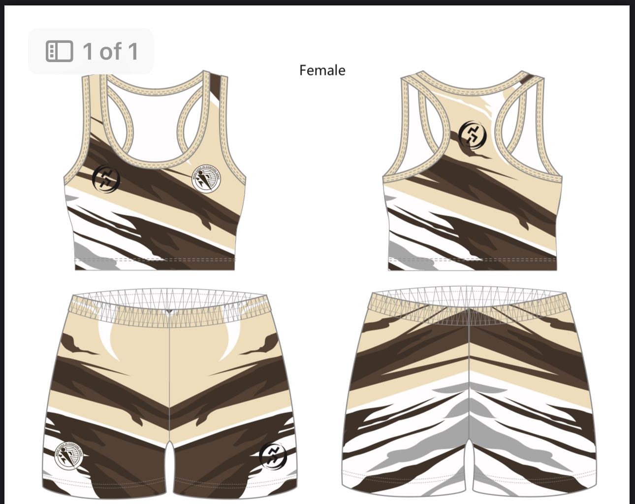 Custom Female Track And Field Uniform